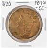 Image 1 : 1876-CC $20 Liberty Head Double Eagle Gold Coin