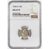 Image 1 : 1950-D Roosevelt Dime Coin NGC MS67FT