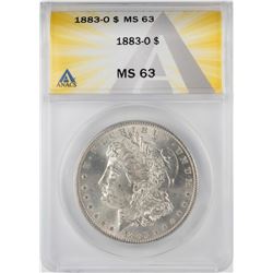 1883-O $1 Morgan Silver Dollar Coin ANACS MS63
