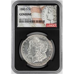 1880-S $1 Morgan Silver Dollar Coin NGC Genuine