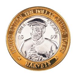 .999 Fine Silver Harveys Resort Lake Tahoe, Nevada $10 Limited Edition Gaming Token