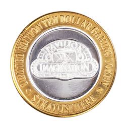 .999 Silver Stratosphere Las Vegas, Nevada $10 Casino Limited Edition Gaming Token
