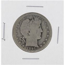 1897-S Barber Half Dollar Silver Coin