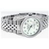 Image 3 : Rolex Mens Stainless Steel Green Diamond 36MM Datejust Wristwatch