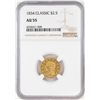 Image 1 : 1834 $2 1/2 Classic Head Quarter Eagle Gold Coin NGC AU55