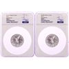 Image 1 : Lot of (2) 2019Mo Mexico 2 Onza Libertad Silver Coins NGC MS69 Early Releases