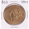 Image 1 : 1854 Type 1 $20 Liberty Head Double Eagle Gold Coin