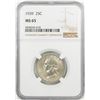 Image 1 : 1939 Washington Quarter Coin NGC MS65