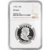 Image 1 : 1955 Proof Franklin Half Dollar Coin NGC PF67* Star