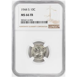 1944-S Mercury Dime Coin NGC MS66FB
