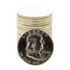Image 1 : Roll of (20) Brilliant Uncirculated 1960 Franklin Half Dollar Coins
