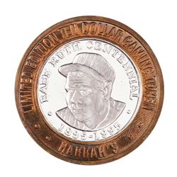 .999 Silver Harrah's Casino Reno Nevada $10 Casino Limited Edition Gaming Token