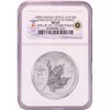 Image 1 : 2008 Canada $5 Maple Leaf Vancouver Olympics Silver Coin NGC MS69