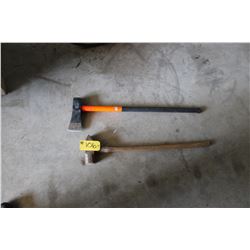 WOOD SPLITTER & SLEDGE HAMMER
