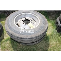 2 - 6.70 - 15 FRONT TRACTOR TIRES