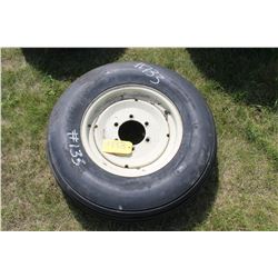 9.50 - 15 IMPLEMENT TIRE & 6 HOLE RIM
