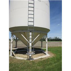 WHEATLAND 1610 EPOXY LINED 2 RING HOPPER BIN (APPROX 2400 BU)