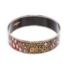 Image 1 : Hermes Multicolor Palladium-Plated Printed Enamel Bangle