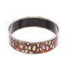 Image 2 : Hermes Multicolor Palladium-Plated Printed Enamel Bangle