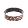 Image 4 : Hermes Multicolor Palladium-Plated Printed Enamel Bangle