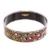 Image 5 : Hermes Multicolor Palladium-Plated Printed Enamel Bangle
