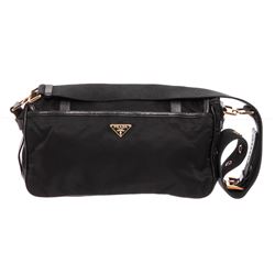 Prada Black Nylon Shoulder Messenger Bag