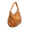 Image 3 : MCM Cognac Visetos Coated Canvas Leather Medium Hobo Bag