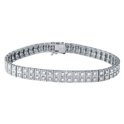 3.53 CTW Diamond Bracelet 18K White Gold - REF-318R5K