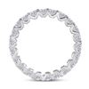 Image 3 : 2 CTW Round Diamond Timeless Eternity Ring 14kt White Gold - REF-143H9W