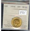 Image 1 : 1914-C Sovereign  ICCS MS62, fully br