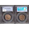 1861 Large Bud PCGS MS66RB 90% red. Ano