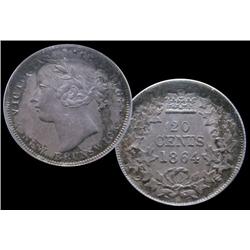 New Brunswick 20 cents  1864  PCGS MS61