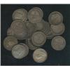 Lot of 34 NFLD 5 cents silver dated bet