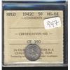 1942c  5 cents  ICCS MS64PQ  Attractive