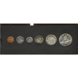 Proof-like set, 1957, coins are lightly