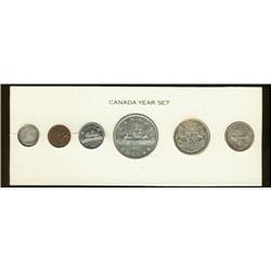 Proof-like set, 1957, coins are lightly