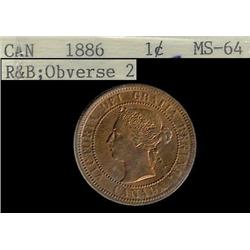 1886 Repunched 8 Obverse #2  ICCS MS6