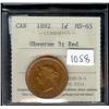 Image 1 : 1892  ICCS MS65 Red,  95% red lustre. V