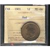 Image 1 : 1901  ICCS MS64 red, another nice Victo