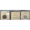 Image 1 : Lot of three ICCS MS60 graded coins.  I