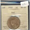 Image 1 : 1918  ICCS MS64 red, 80% red lustre. A 