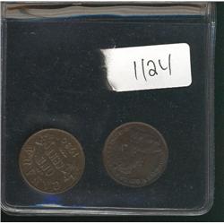 1921, 1930  both pieces are MS62 red/br