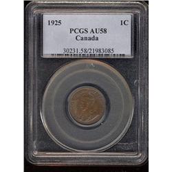1925  PCGS AU58  Lustrous brown.