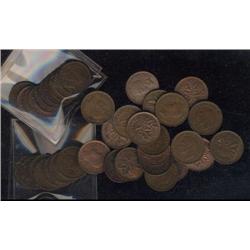 Lot of 37 George VI small cents dated