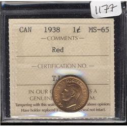 1938  ICCS MS65 Red  Full red!  A lovel