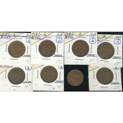 1949 A to denticle Grades vary from F