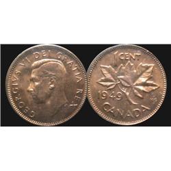 1949 A to denticle  ICCS MS64 Red,  Ver