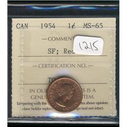 1954 SF  ICCS MS65  Full Red