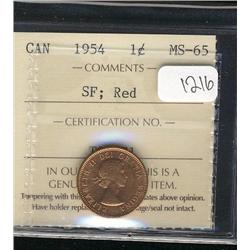 1954 SF  ICCS MS65  Full Red