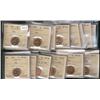 Image 1 : A large lot of 21 ICCS MS64 Red pennies